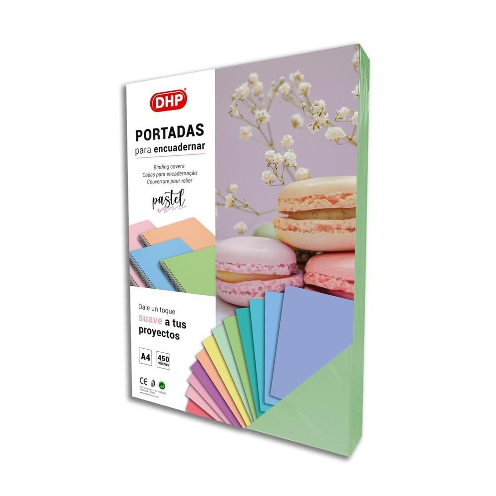 Pack of 100 Polypropylene Binding Cover, 0.45 mm Thick, A4 Format, Pastel Green