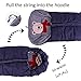 Orzbow Warm Bunting Bag Universal, Stroller Sleeping Bag Cold Weather, Waterproof Toddler Footmuff (Blue, Large)