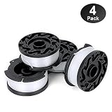 YWTESCH Line String Trimmer Replacement Spool, 30ft 0.065" Autofeed String Trimmer Line Replacement Spool for Black+Decker String Trimmers (Pack of 4/30ft)