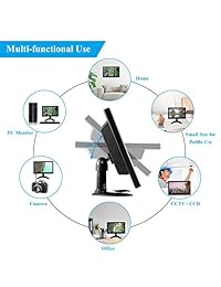 ATian - Pantalla LCD TFT HD IPS de 11,6 pulgadas, 1920 x 1080, ángulo de visión amplio, monitor de vídeo, MP5, reproductor de CCTV, monitor de seguridad, con altavoz, mando a distancia, AV y VGA, HDMI, BNC, entrada USB