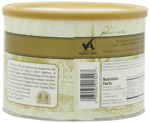 Virginia Diner Honey Roasted Peanuts, 18-Ounce