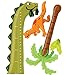 Wallies Wall Decals, Dino Growth Chart Wall Sticker, 35-inch x 41-1/2-inch