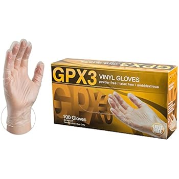 Amazon.com: Disposable Vinyl Gloves - Powder Free, Clear