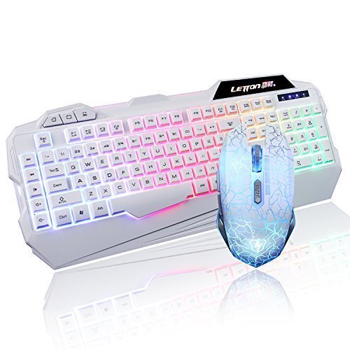 K1 Gaming Keyboard and Mouse Keyboard ( White)