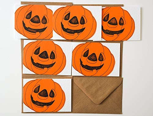 Halloween Cards, Pumpkin Cards For Halloween, Party Invites, Thank You For Kids, Adults
