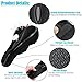 Cevapro Soft Silicone Gel Padded Bike Seat Cover - Improved Comfort Bicycle Seat Cover for Spin, Stationary, Cruiser, Mountain, Road Bike - Outdoor Cycling (Black)