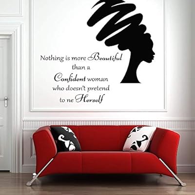 Mujer Africana Tribal Calcomania Cita Hermosa Nina Afro Decoracion