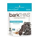 barkTHINS Snacking Chocolate, Toasted Coconut with Almonds, 4.7 Ounce