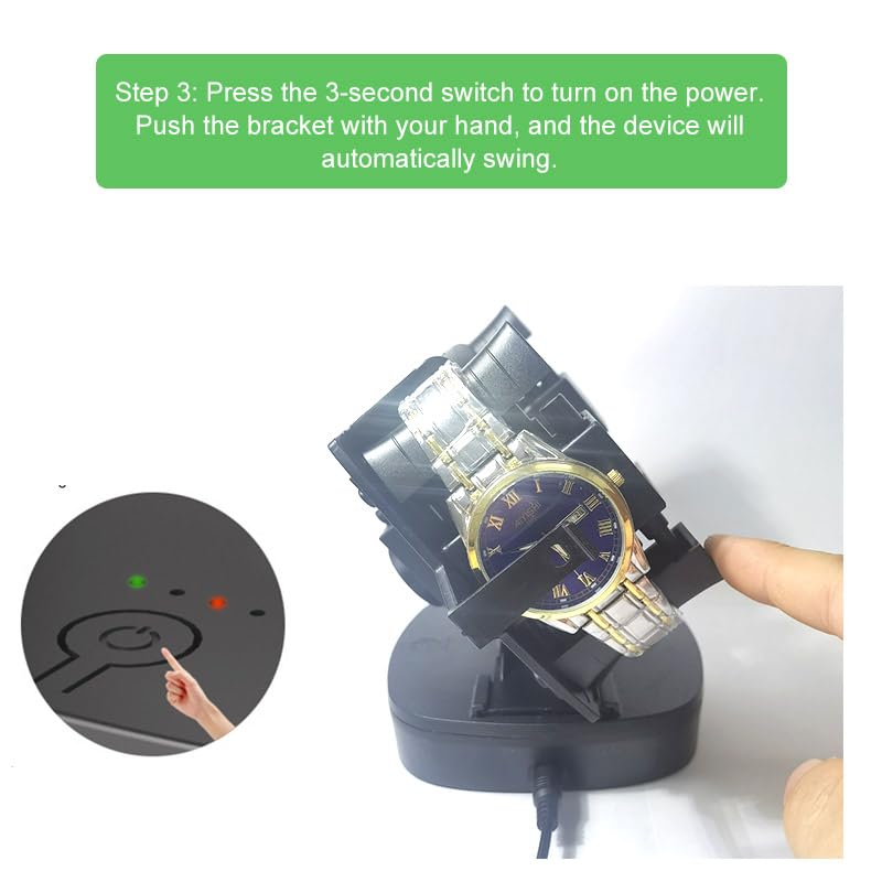 Watch Winder for Automatic Watches,Timer Shutdown Function,Support Single and Double Watch Spinner,Self Winding Turner,Rotating Device