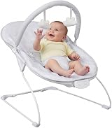 LADIDA Baby Bouncer with Soothing Music and Vibration Grey Elephant view 5