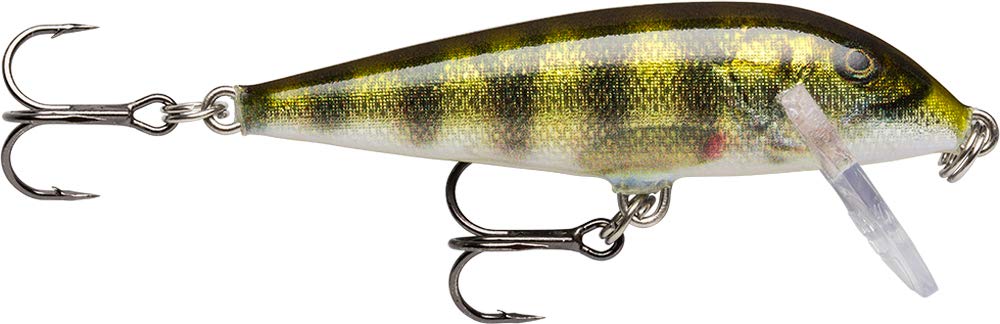 Rapala CountDown Lure with Two No. 10 Hooks, 0.9-1.8 m Swimming Depth, 5 cm Size, Live Perch