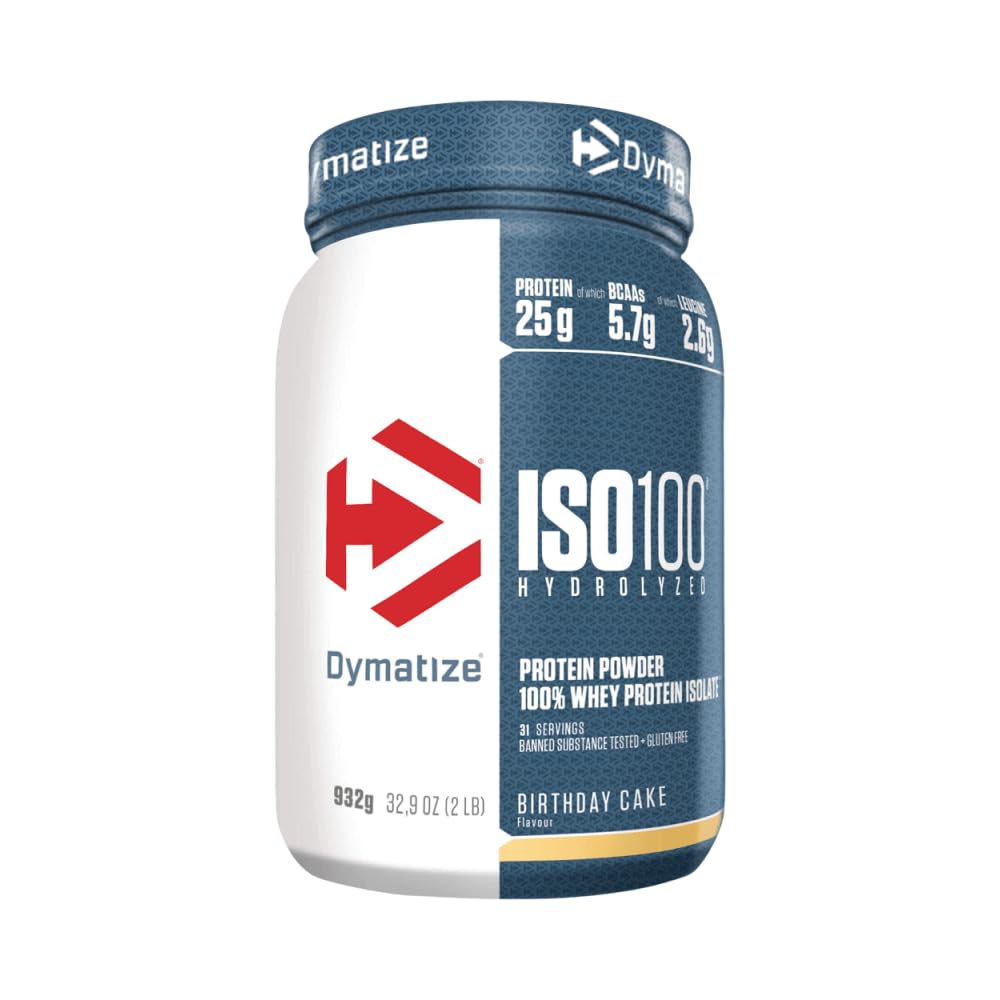 Dymatize ISO 100 Birthday Cake 900 g - Whey Protein Hydrolysat + Isolat Powder