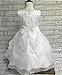 Shiny Toddler Little/Big Girls Embroidered Beaded Flower Girl Flower Girl Birthday Party Christmas Dress-Up with Petticoat