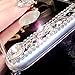 iPhone 6 Case ,LA GO GO(TM) Beauty Luxury Diamond Hybrid Glitter Bling Soft Shiny Sparkling with Glass Mirror Back Plate Cover Case for Apple iPhone 6 (4.7) - Retail Packaging (Gold)