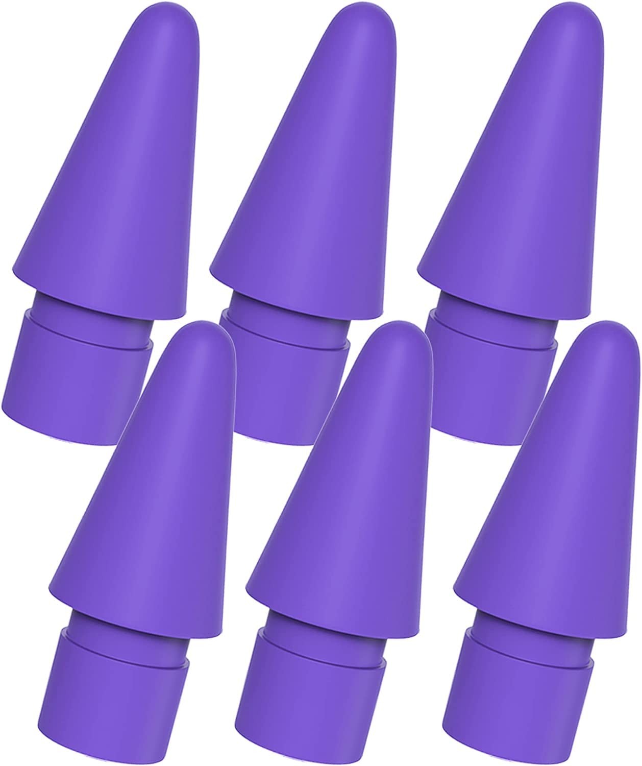 [6pcs]Tucana Pen Tips Compatible for Apple iPad Pencil 1st & 2nd Generation (6-Pack) (Purple)
