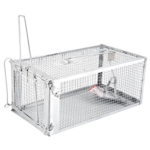 One Door Animal Trap,One Door Animal Trap Sturdy Steel Cage for Small Rodent Humane Cage Control Catch Bait for Rat Squirrel - Thumbnail 7