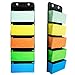 Youngever Wall Organizer Wall Hanging Organizer, 5 Assorted Color Pockets
