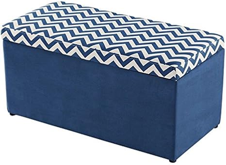 Linon Emmalyn Navy Chevron Toy Chest Amazon Ca Home Kitchen