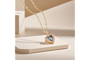 Ocean-Inspired Heart Necklace - Durable Fade-Proof Pendant for Everyday Elegance