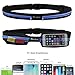 Becko Lightweight & Durable Waterproof Bag / Running Belts / Runners Belt / Race Belt - Fitness Workout Belt for Both Men and Women - Fit for iPhone, HTC, Samsung, Motorola, BlackBerry and Most Smartphones - Waist Pack Belt / Runners Belt Waist Pouch / Sport Running Waist Bag / Runner's Waist Pack Protects items during Workouts, Cycling, Hiking, Walking, Running, Sports, Leisure and All Outdoor Activities (2 pockets / Black)