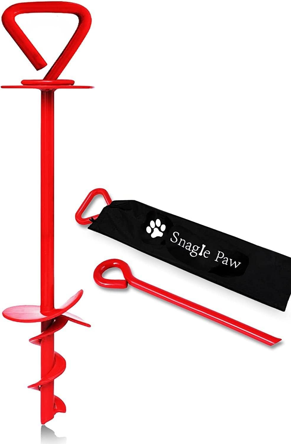 Dog Tie Out Stake, Dog Stake for Yard Heavy Duty, Dog Anchor Spike for Dog Tie Out Cable in Yard or Camping, Dog Stake Outside Sturdy No Pulling Out for Small, Medium or Large Dogs