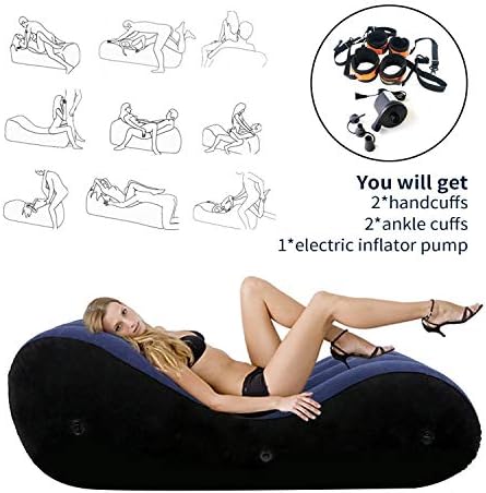 Inflatable Multifunctional Sofa - Portable Magic Cushion Ramp Body Pillow Inflatable Furniture Lounger for Couples