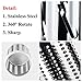 Round Drum Slicer and Grater Vegetable Cheese Cutter Slicer Shredder Grinder with 3 Stainless Steel Rotary Blades and Strong Suction Cup