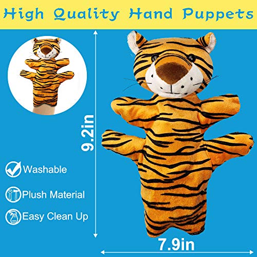 Rtudan 6PCS Animal Puppet Set, Hand Puppets Great Gift for Boys and Girls,Best for Parent-Child Interaction Toy