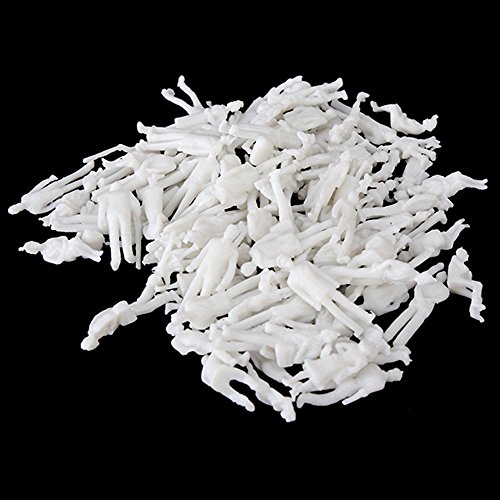 Ocamo New White Unpainted Architectural 1:100 Scale Model Figures Pack of 100