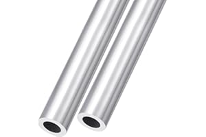 METALLIXITY 6063 Aluminum Tube (22mm OD x 14mm ID x 300mm L) 2Pcs, Aluminum Round Tubing - for Home Furnishing, Machinery, DIY Handicraft