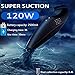 ZHIYI-Wireless Car Vacuum Cleaner High Power Handheld Portable Cordless Bass Electric Small Household Black 120W