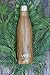 MIRA 17 Oz Stainless Steel Vacuum Insulated Water Bottle - Double Walled Cola Shape Thermos - 24 Hours Cold, 12 Hours Hot - Reusable Metal Water Bottle - Leak-Proof Sports Flask - Wood