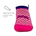 High Performance Ultra Light - No Show Tab - Athletic Running Socks for Men and Women, Chevron Pink, Medium