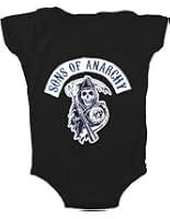 Sweat à Capuche Sons Of Anarchy Enfant - "Lil Man Of Mayhem" - Coton Ouate - 6 Mois à 6 Ans