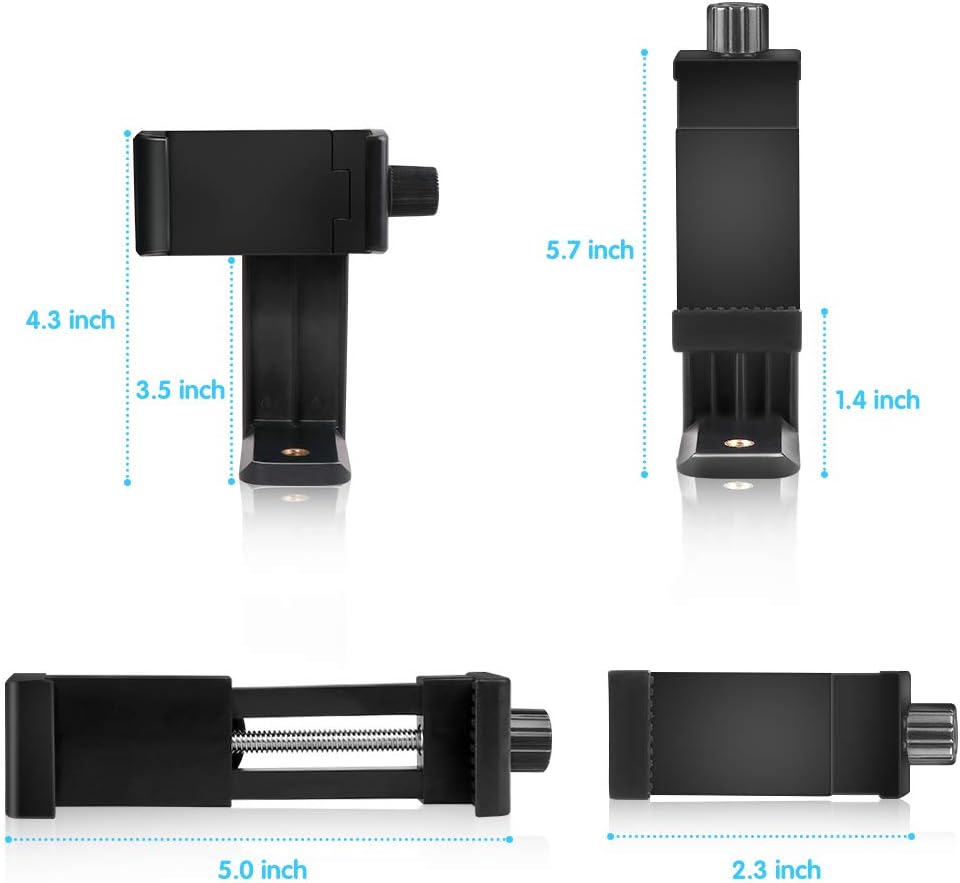 UBeesize Cell Phone Tripod Mount with Wireless Remote, Selfie Stick Monopod Head and Tripod Adapter Stand Holder Compatible with iPhone Android and All Phones: Camera & Photo