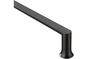 Moen BH3824BL Genta Modern 24-Inch Towel Bar, Matte Black