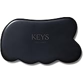 Keys Soulcare Obsidian Stone Gua Sha Body Massage Tool, Handcrafted Gua Sha Tool, Stimulates Energy Flow & Promotes Relaxation, Vegan, Cruelty-Free