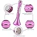 Kids Microphone Karaoke, Wireless Portable Karaoke Microphone with Bluetooth Speaker and Color Changing LED Lights for Home Party KTV Birthday Gift Compatible with PC/ iPad/ iPhone/ Smartphone (Rose)