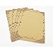 Eternityfing Vintage Lace Kraft Lined Writing Paper Stationary Paper Sets-64 Sheets