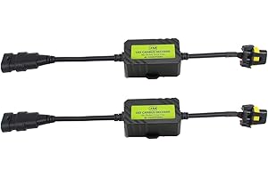 KOOMTOOM 9005/9006/9012 LED Bulbs CANbus Decoder - Anti-Flickering Harness Decoder/Dashboard Warning Error Free EMC Canceller Decoder for Headlights