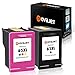 Novajet Remanufactured Ink Cartridge Replacement For HP 63 63XL (1 Black 1 Tri-Color) High Yield For HP Envy 4520 4516 HP Officejet 3830 3833 4650 HP DeskJet 1112 2132 3637 - Shows Accurate Ink Level