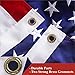 G128 American USA Flag | 3x5 Ft | Double ToughWeave Series Double Sided Embroidered 210D Polyester | Country Flag, Embroidered Stars, Sewn Stripes, Indoor/Outdoor, Brass Grommets, Heavy Duty, 2-ply