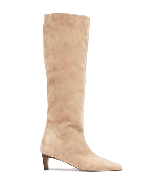 COUTGO WOMENS KNEE HIGH BOOTS WIDE CALF KITTEN...