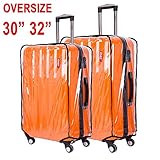 BlueCosto Clear Oversize Travel Luggage Protectors Suitcase Cover 30
