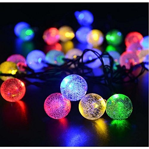 100 LED Crystal Ball Christmas String Lights Indoor Outdoor...