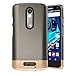 Motorola Droid Turbo 2 Case, Encased (SlimSHIELD Edition) Ultra Slim Cover (Full Coverage) Hybrid Slider Shell (Metallic Gray)