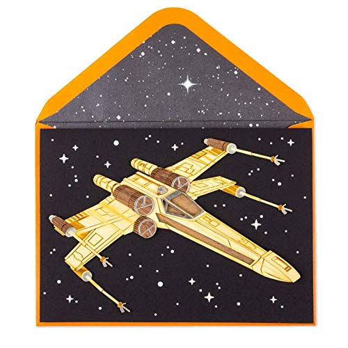 Papyrus Star Wars Wooden X-wing Birthday Card
