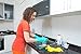 TUSKO PRODUCTS Best Nitrile Rubber Cleaning, Household, Dishwashing Gloves, Latex Free, Vinyl Free, Reusable not Disposable, Medium M (1 Pair)