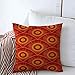 Throw Pillow Case Abstract African Red Orange Pattern Shweshwe Sun Africa Classic Creative Dress Design Style Farmhouse Decorative Cushion Pillows Covers 16
