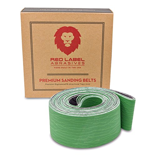 2 X 72 Inch 120 Grit Metal Grinding Ceramic Sanding Belts, Extra Long Life, 6 Pack